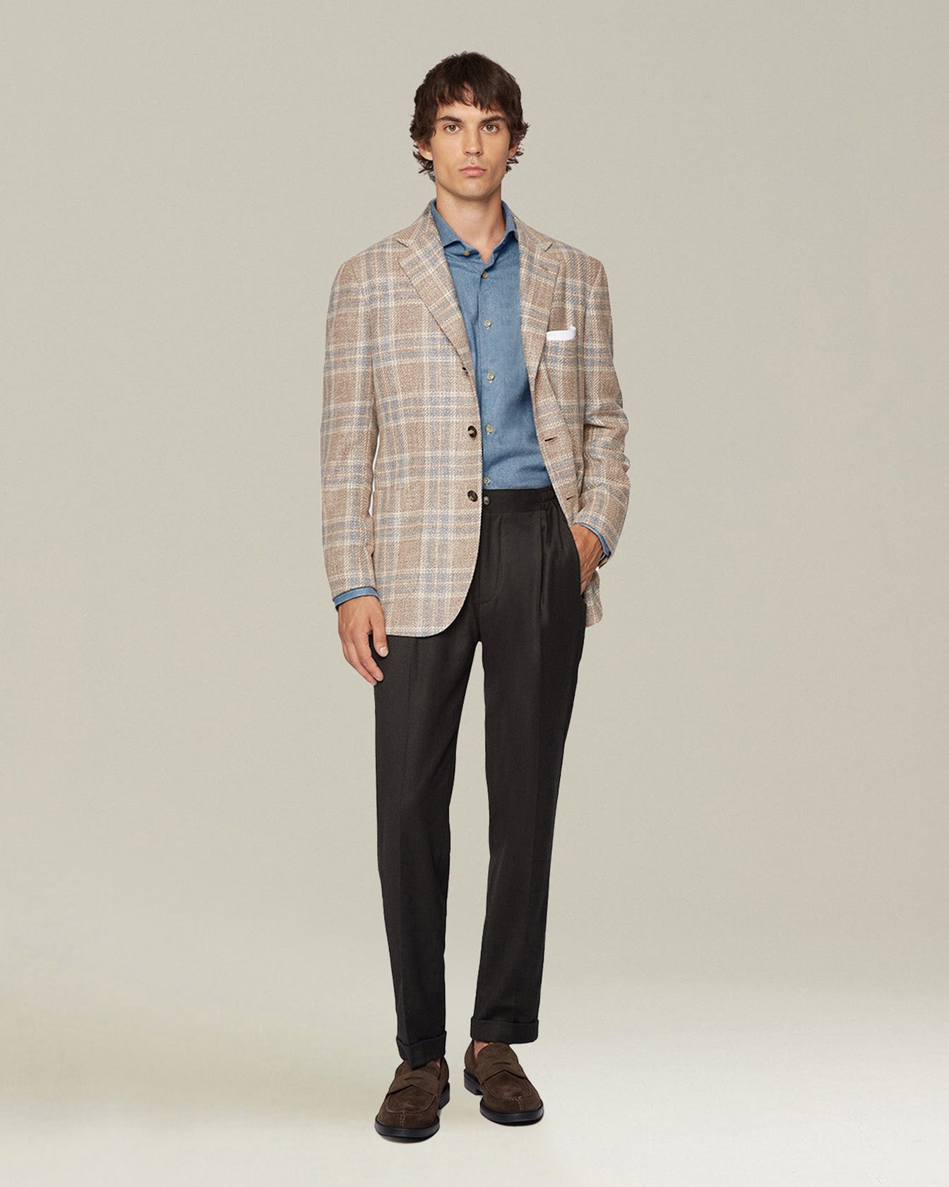 Kiton Pantalone Comfort Hose Baumwolle Kaschmir