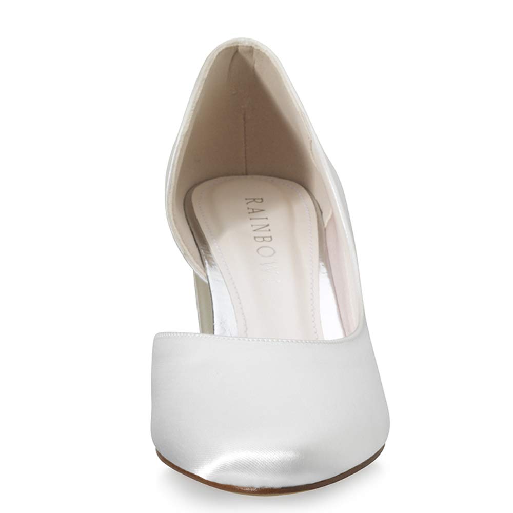 Rainbow Club Timeless Jaylin Pumps Ivory 39 Satin Blockabsatz