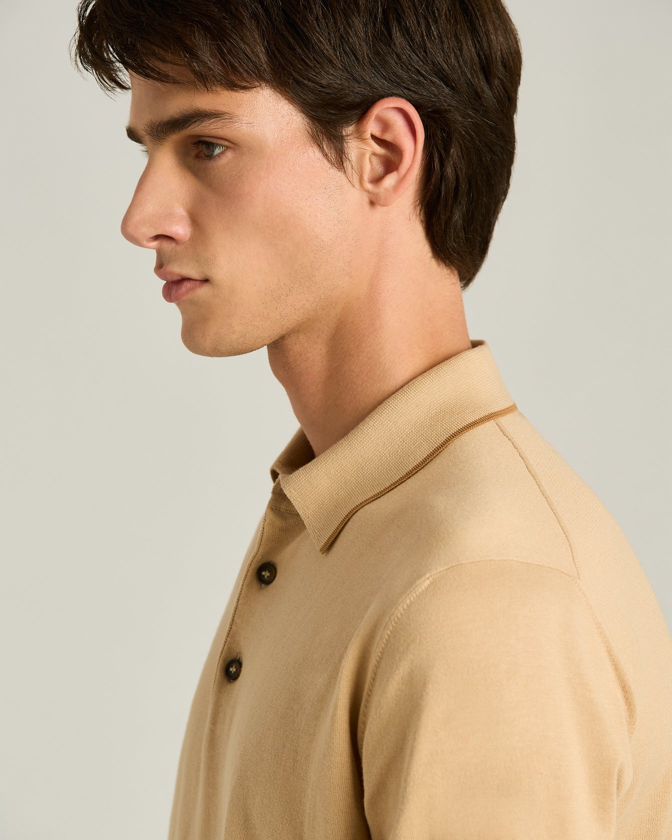 Kiton Polo Baumwolle Kurzarm Rope Brick Größe L