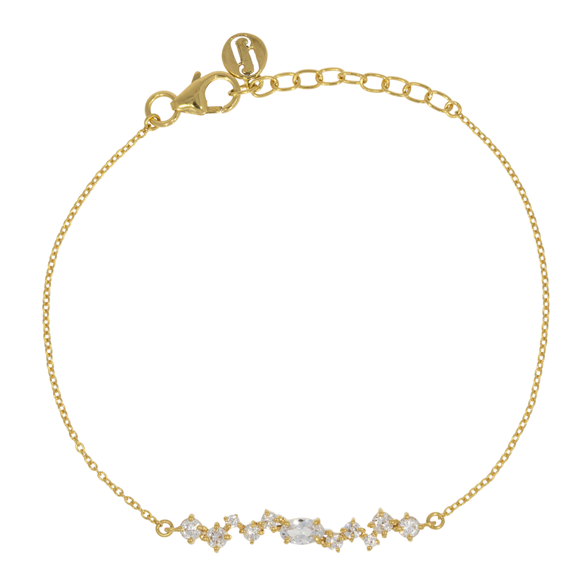 Juvelan Estelle Kristallarmband Zirkonia Silber 15 cm