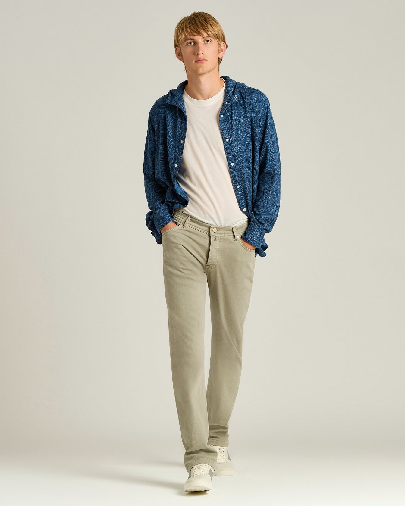 Kiton Five-Pocket Hose Stretch-Baumwolle grau 34