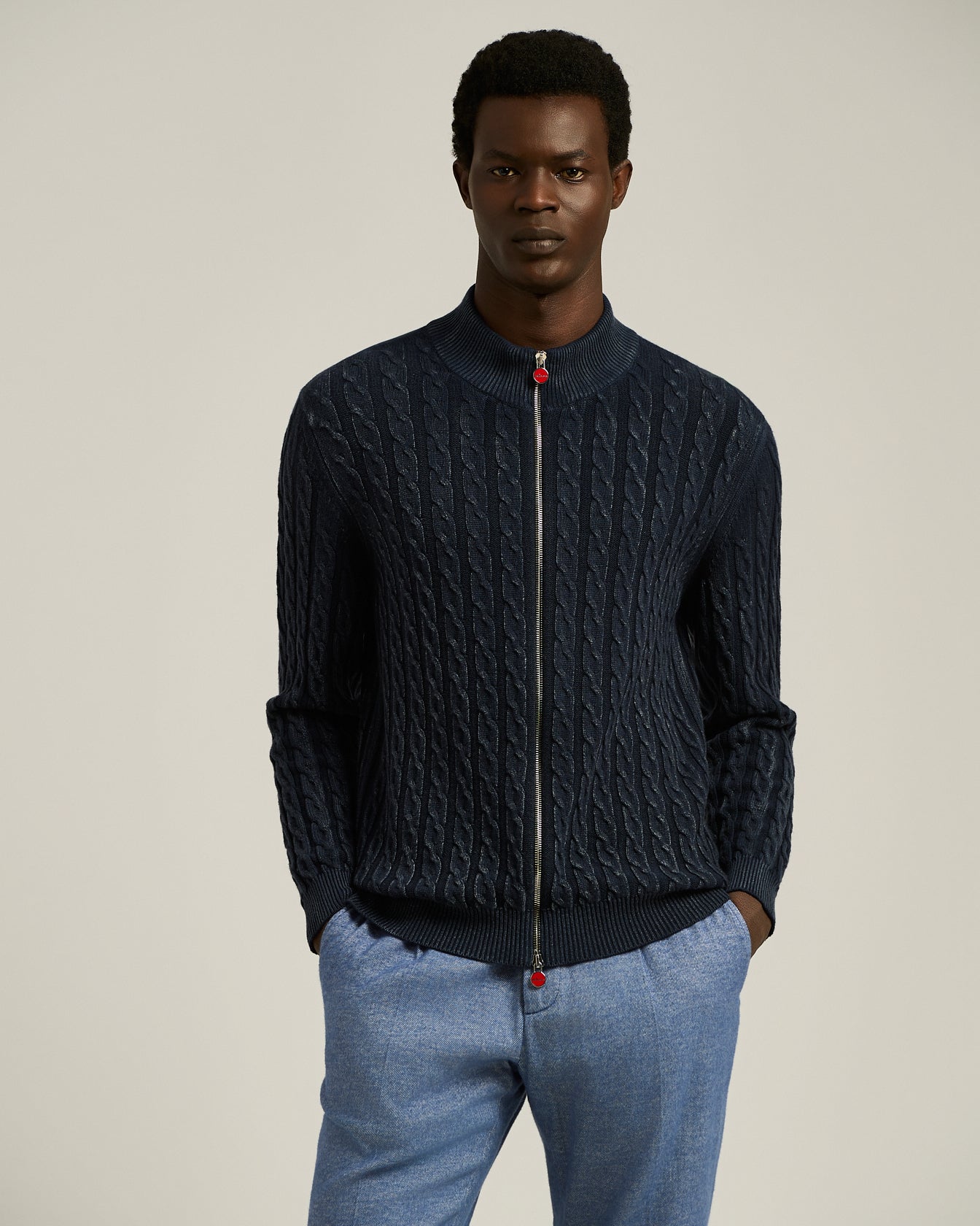 Kiton Knitwear Full-Zip Cardigan Strickjacke L Kaschmir