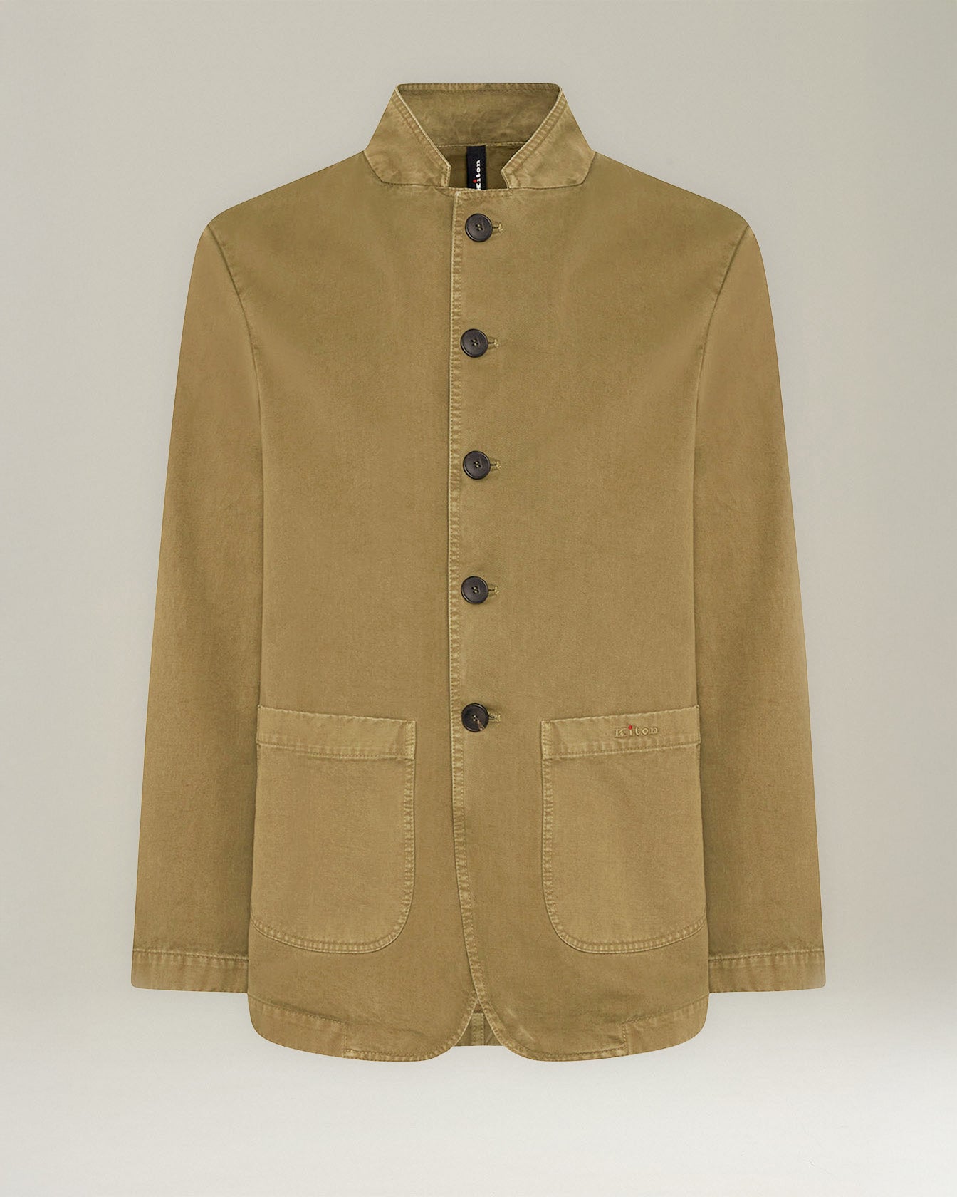 Kiton Organic Cotton Mandarin Jacke Bio-Baumwolle Gr. 52