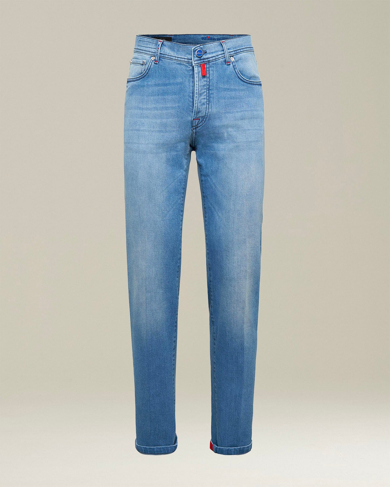 Kiton Indigo Denim Five-Pocket Jeans Slim Fit Gr. 33
