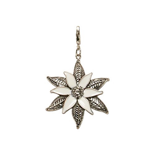 Alpenflüstern DAHEIM Edelweiß Anhänger antik-silber 4cm