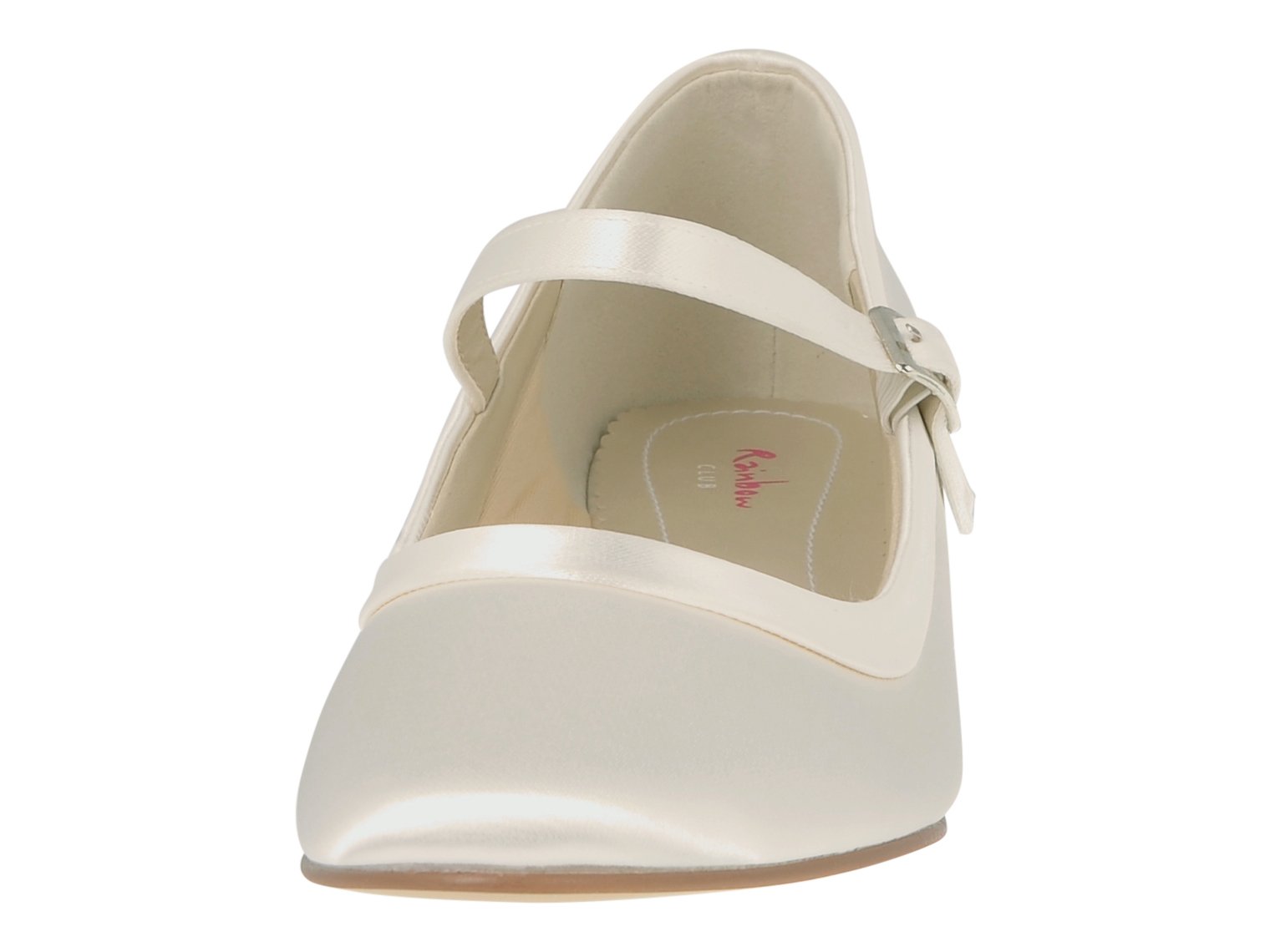 Rainbow Club Timeless Larissa Pumps Satin weiß Blockabsatz
