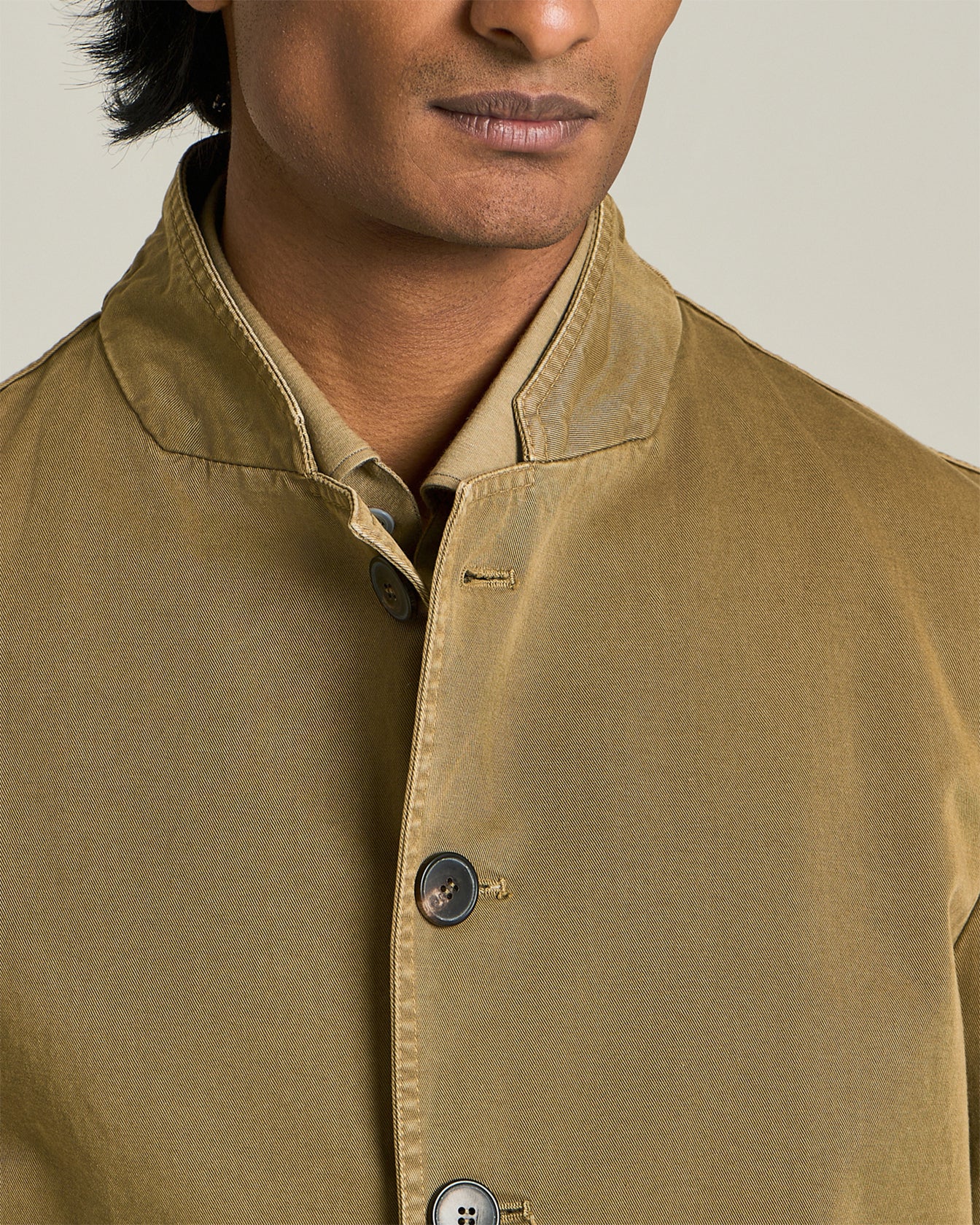 Kiton Organic Cotton Mandarin Jacke Bio-Baumwolle Gr. 52
