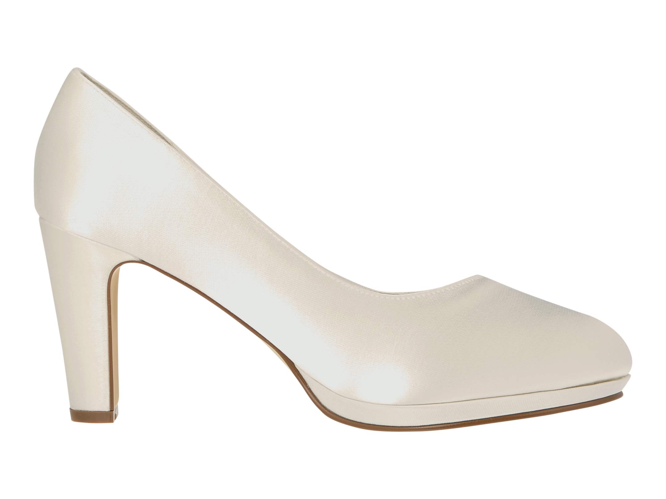 Rainbow Club Essentials Grace Pumps 38 EU Ivory Satin Blockabsatz
