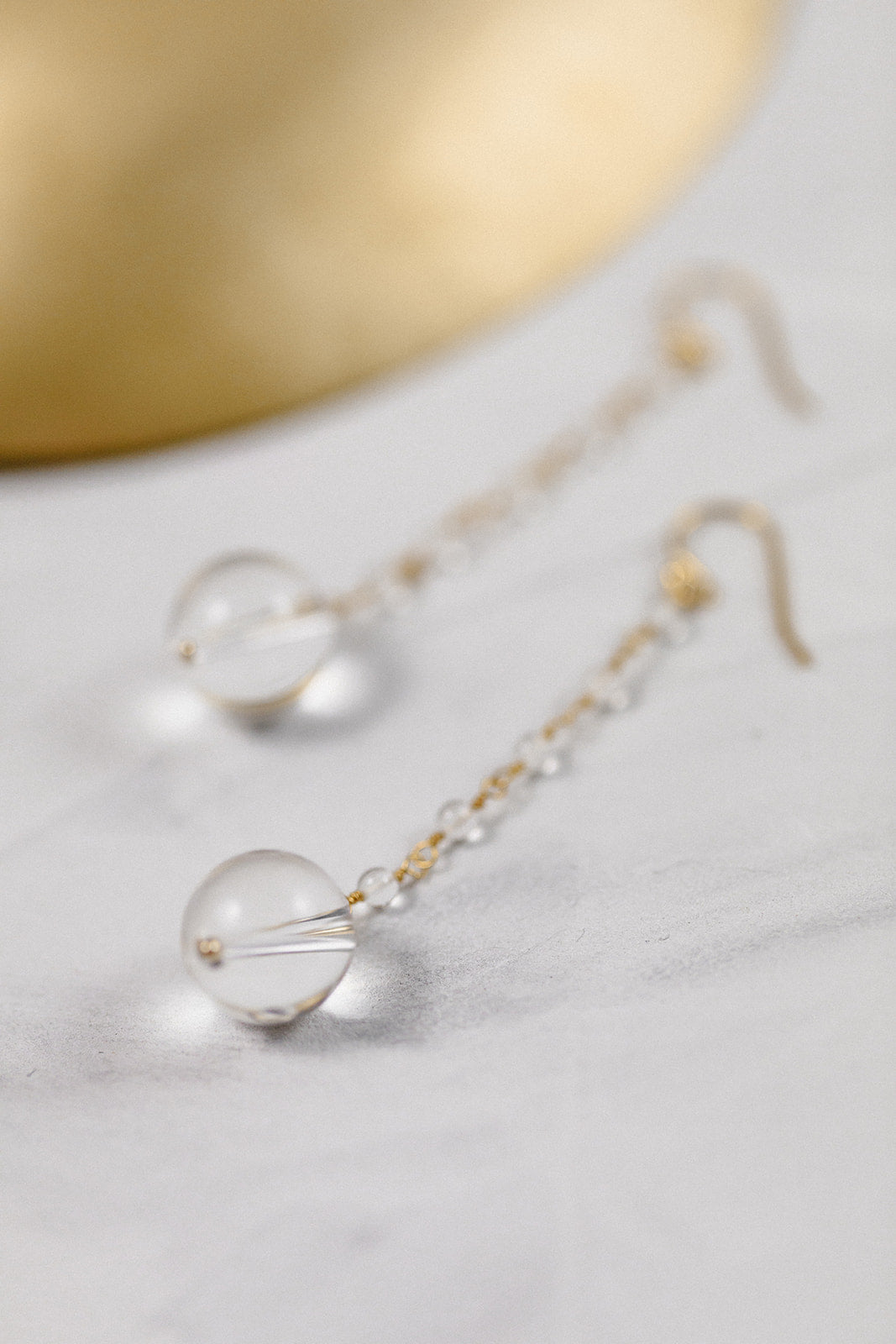 Juvelan Kerstin Bergkristall Ohrringe Silber 6 cm Lang