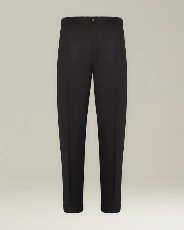 Kiton Trousers Comfort-Hose Wolle Kaschmir Kordelzug