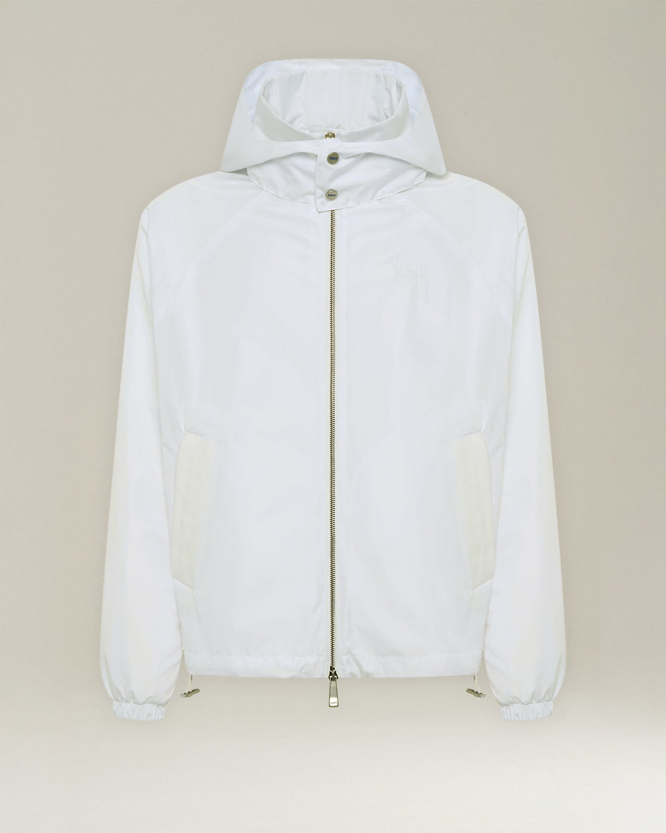 Kiton KNT Hooded Windbreaker Jacke Nylon Kapuze