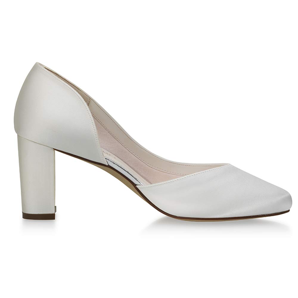 Rainbow Club Timeless Jaylin Pumps Ivory 39 Satin Blockabsatz