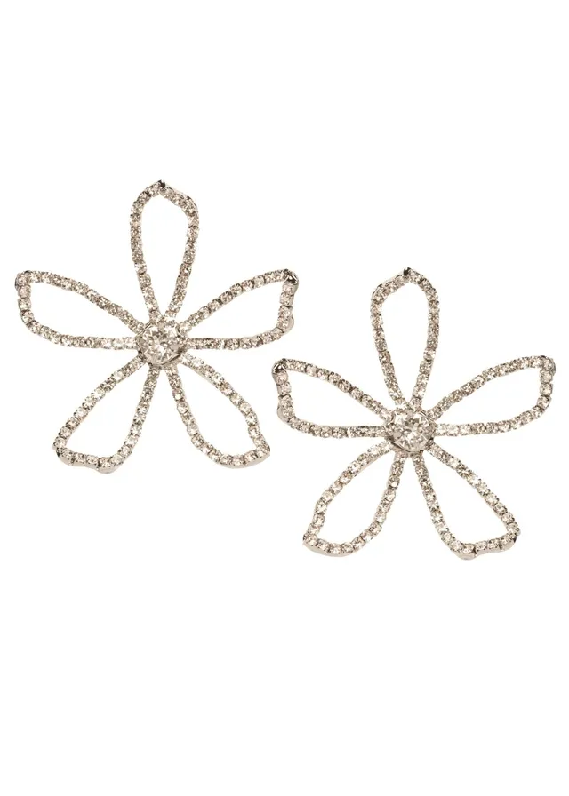 Elizabeth Bower Pavet Crystal Stud Ohrstecker Gold Kristall
