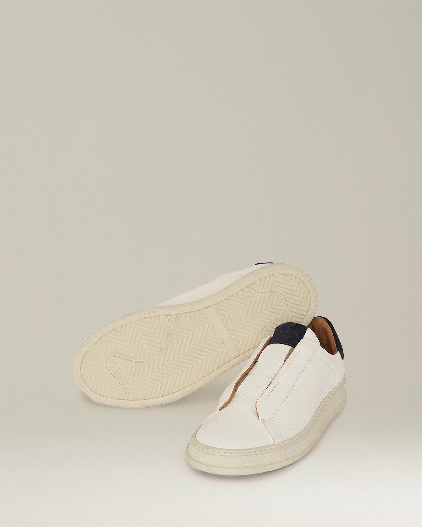 Kiton Leather Slip-On Sneaker Leder Hirschleder
