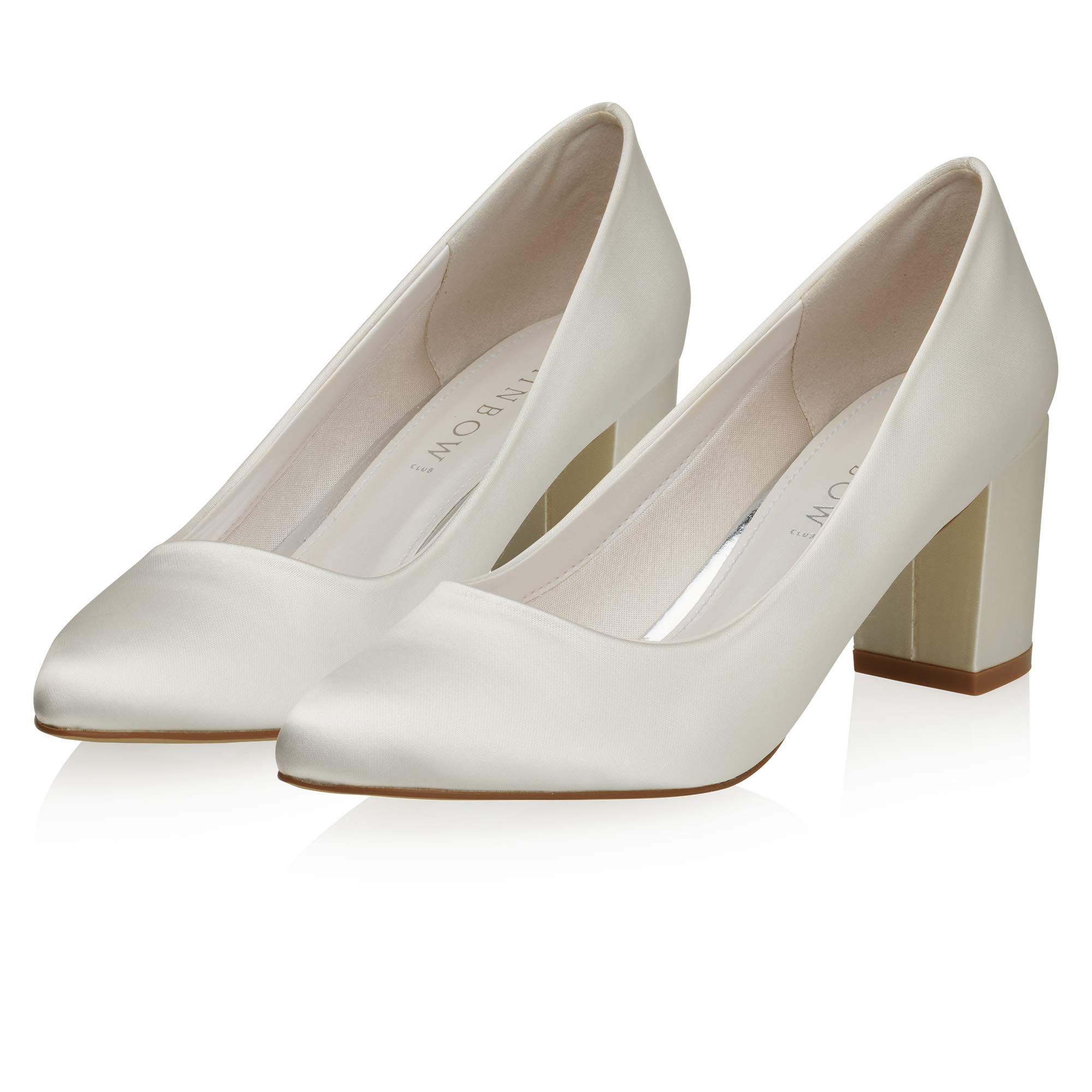 Rainbow Club Timeless Debora Braut-Pumps Ivory Satin 6,5 cm