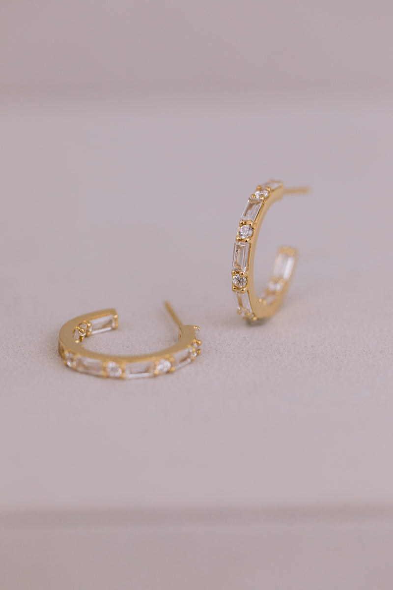 Juvelan Artist Creolen Silber Kristall 2 cm Zirkonia