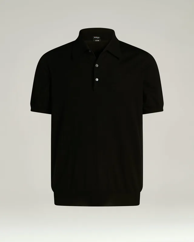 Kiton Knitwear T-Shirt Baumwolle schwarz Gr.M Rundhals