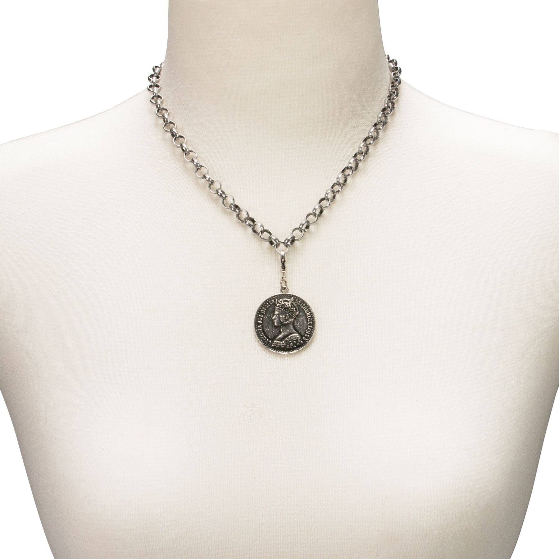 Alpenflüstern DAHEIM AAH102 Münze Anhänger medium altsilber