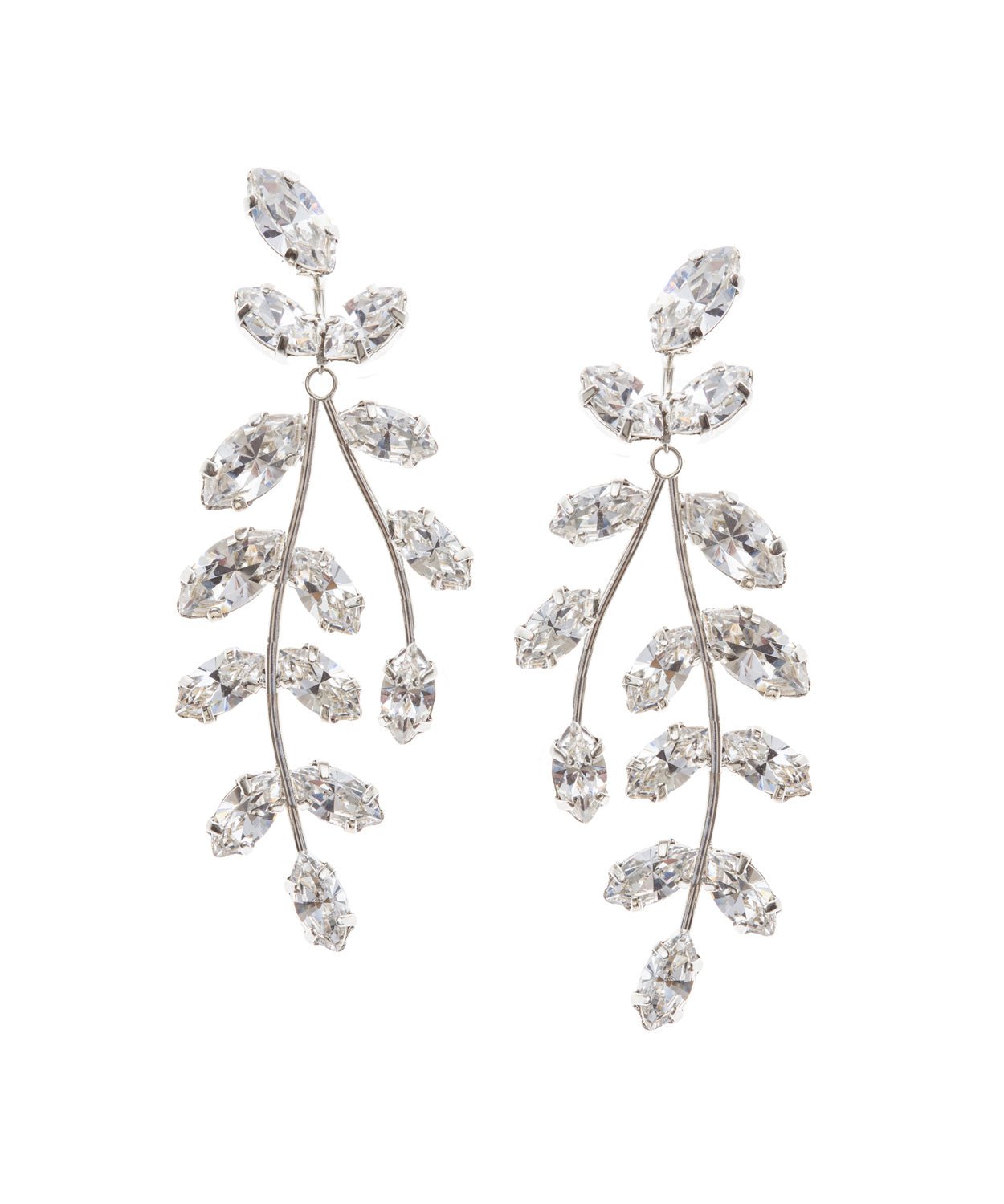 Elizabeth Bower Statement Eden Mini Chandelier Ohrringe Post Rhodium