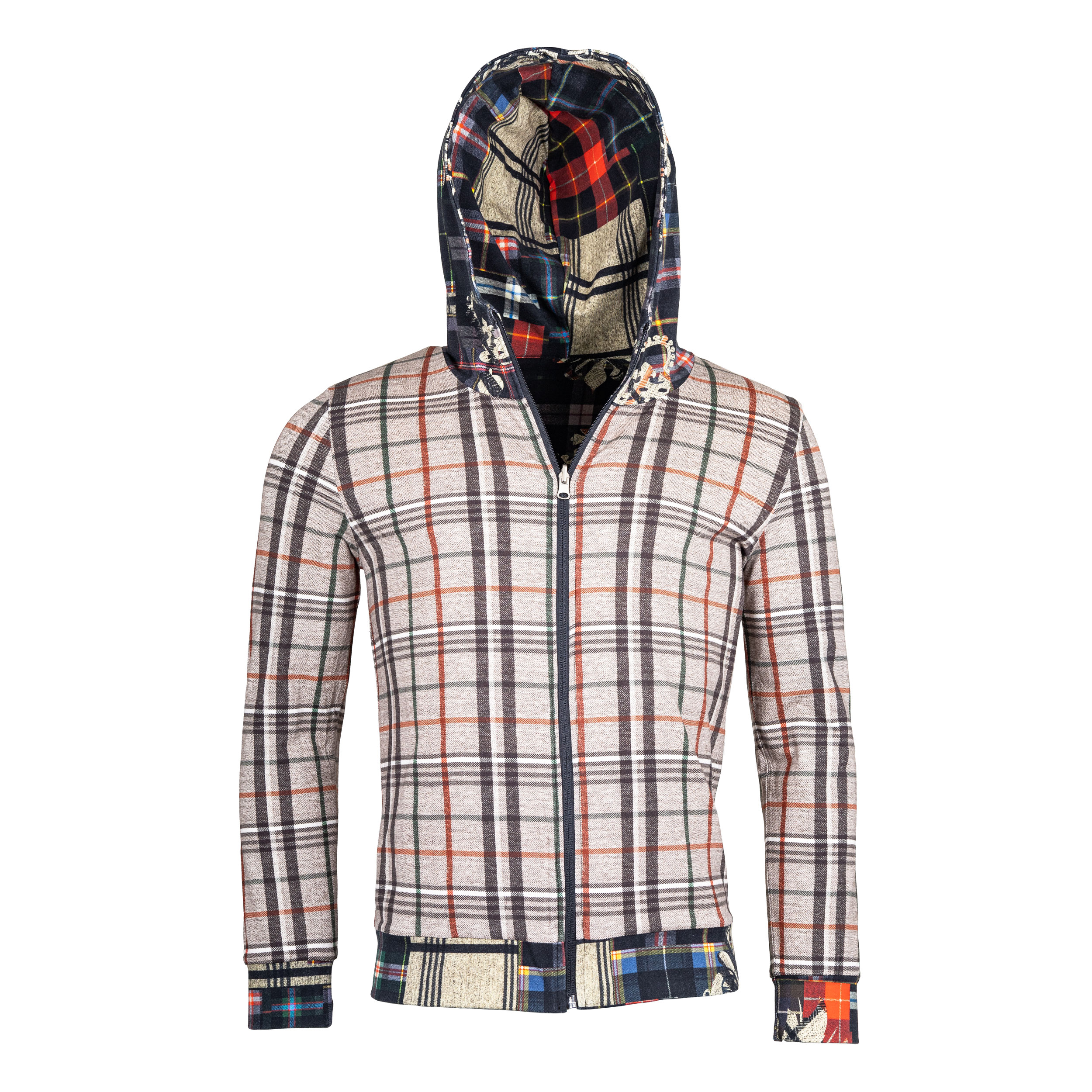 Rettl MEN Zip-Hoodie Wende-Kapuzenjacke Jersey