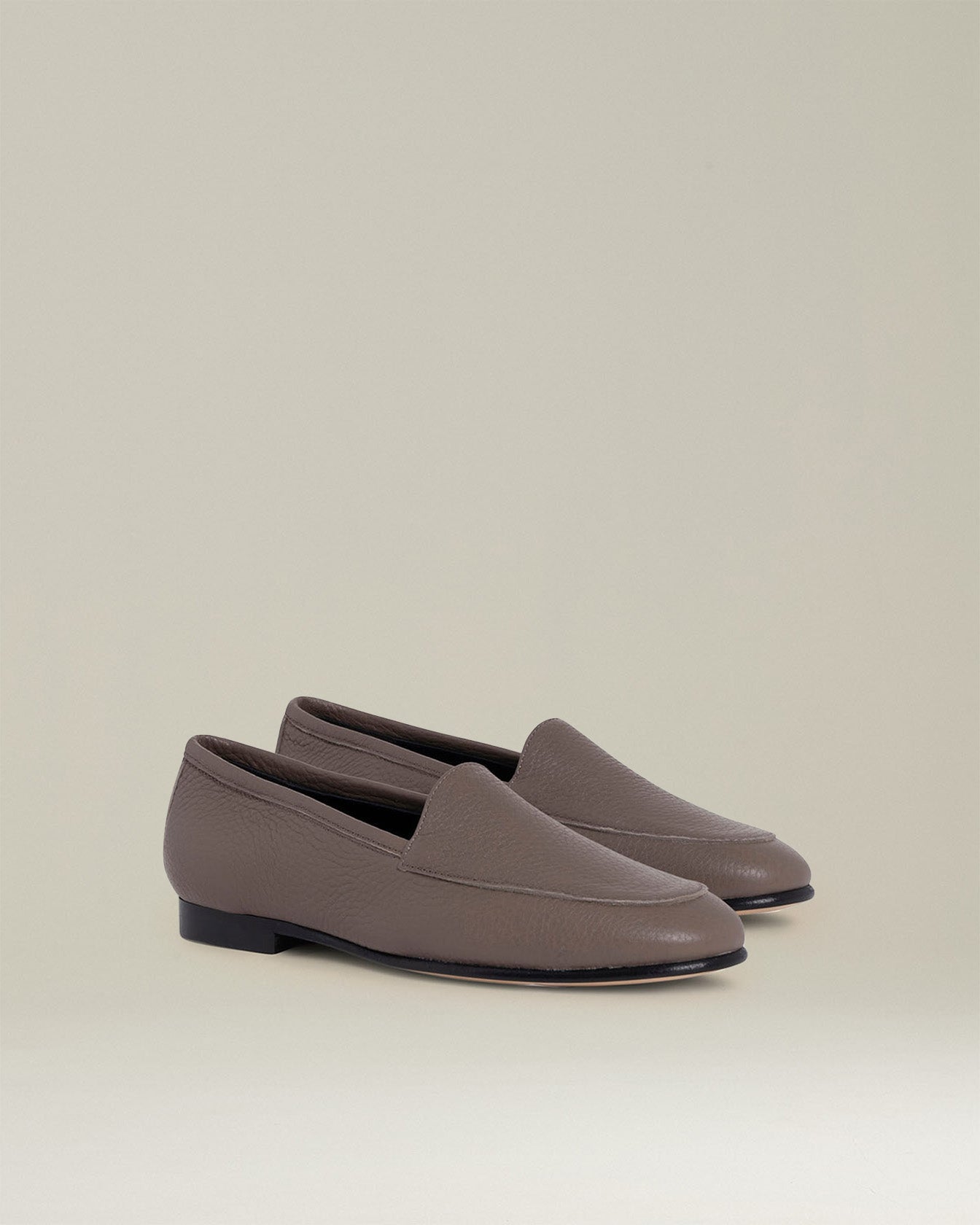 Kiton Shoes SCARPA PELLE DI CERVO Mokassins Tortora