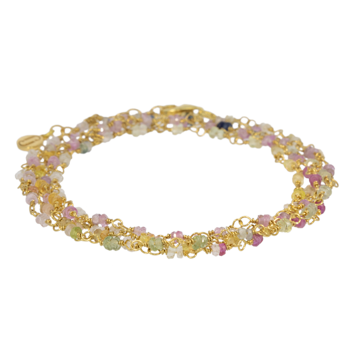 Juvelan Multicolor Chameleon Wickelarmband Gold 88 cm