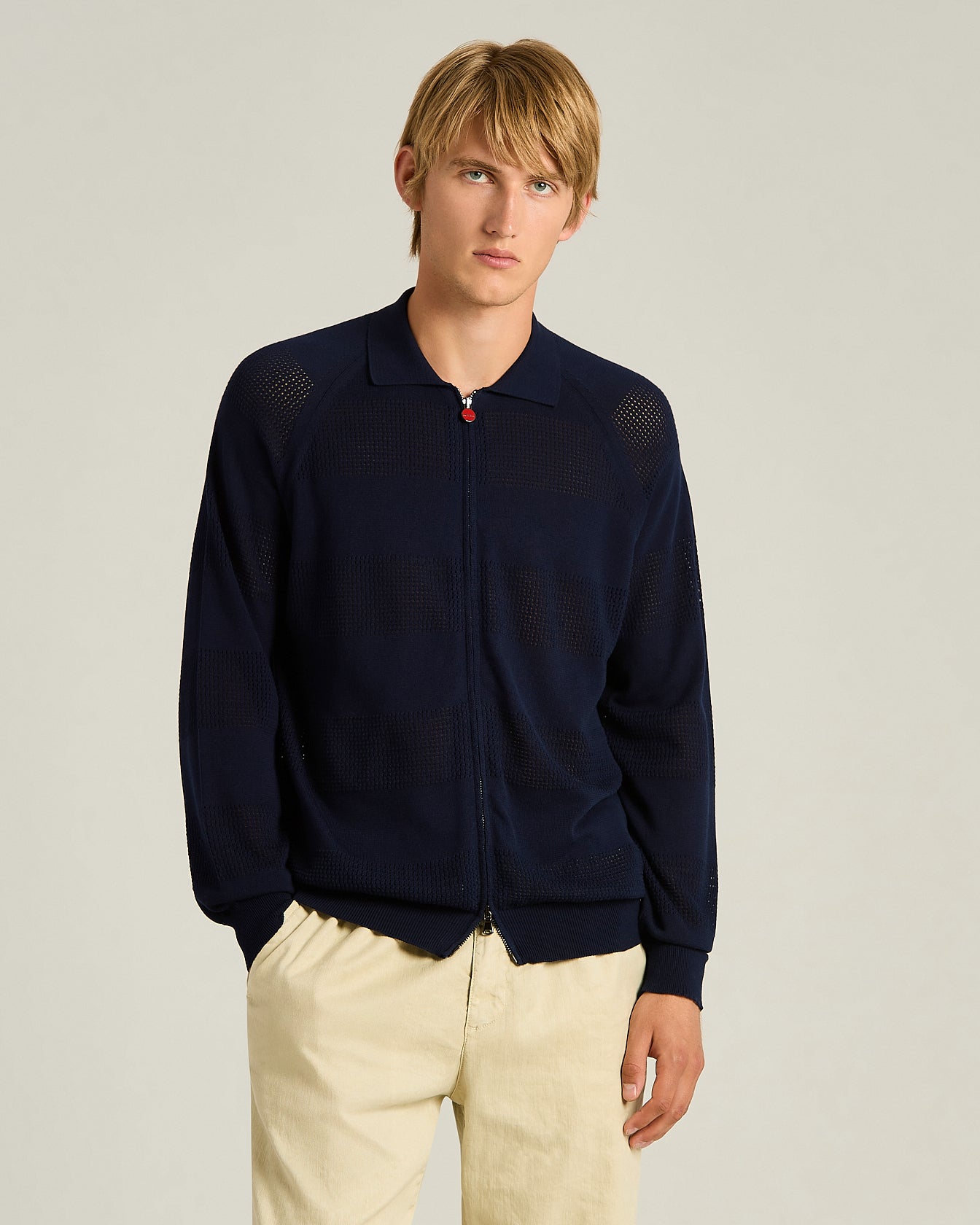 Kiton Bomberjacke Baumwolle Reissverschluss Langarm