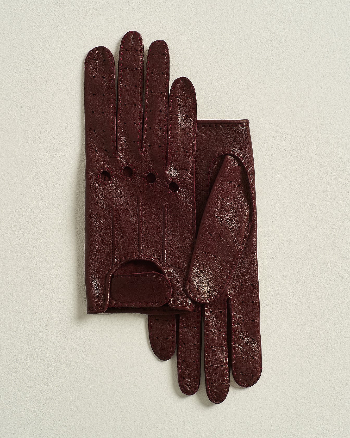 Kiton Handschuhe bordeaux Lamm Nappa Gr.8
