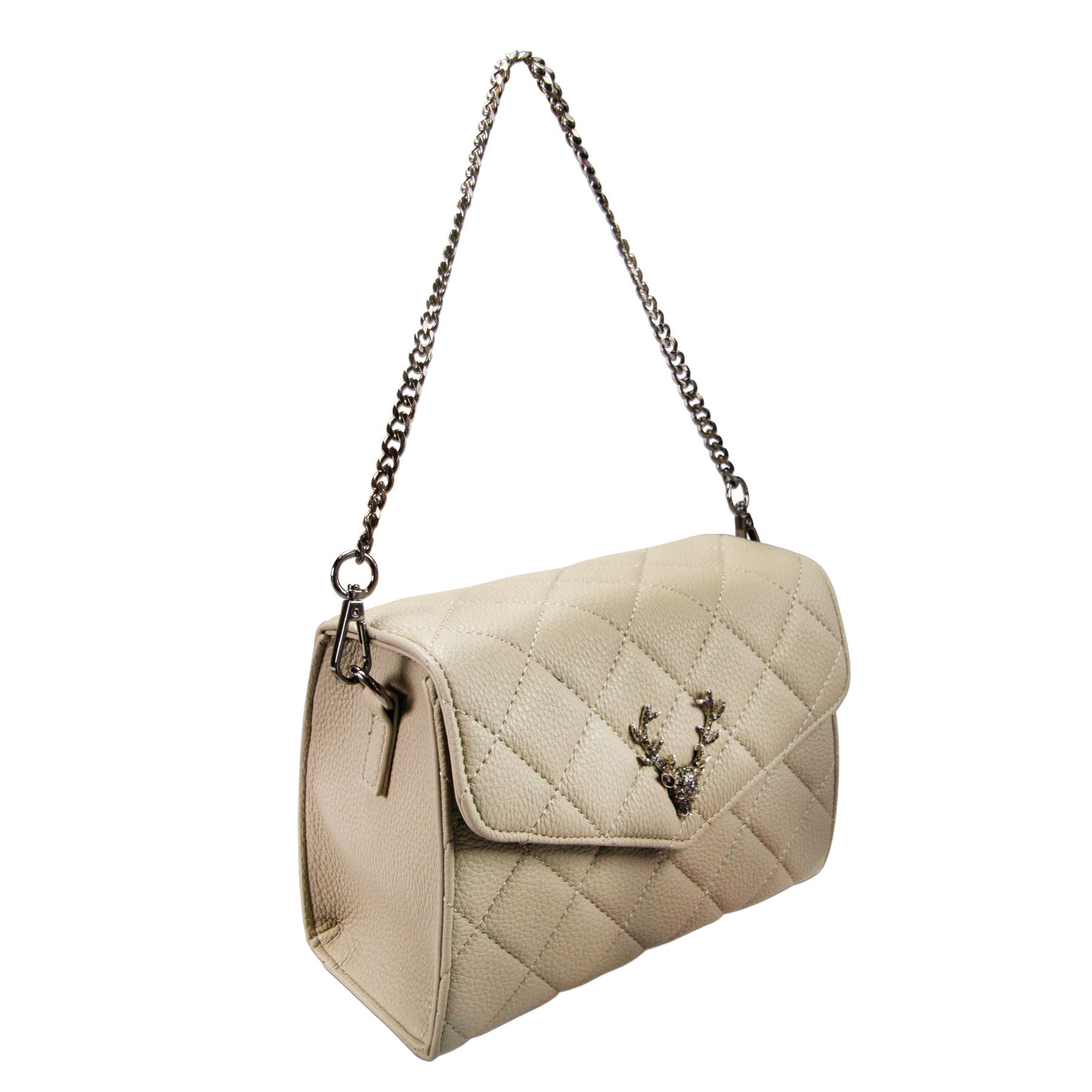 Alpenflüstern DAHEIM DTA100 Dirndltasche Clutch taupe-grau