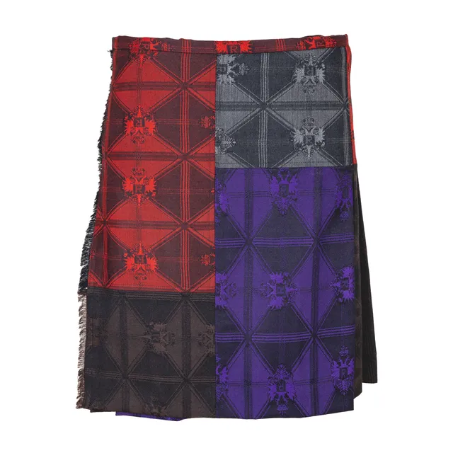 Rettl MEN Patch Anniversary Kilt Patchwork Karo Wolle