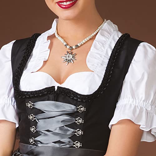 Alpenflüstern DAHEIM Fiona Perlen-Dirndlkette Edelweiß Damen