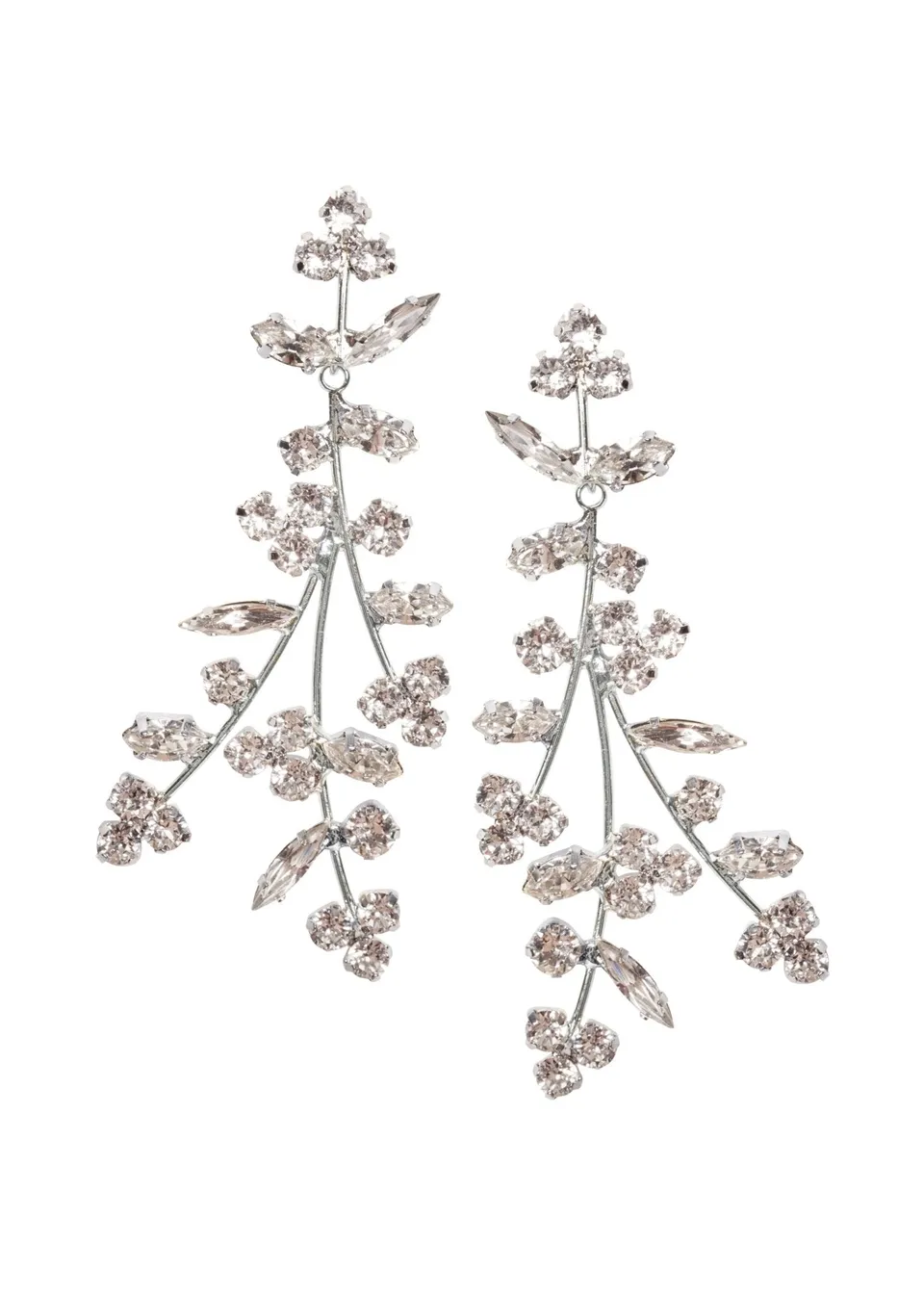 Elizabeth Bower Bud Crystal Chandelier Ohrringe Rhodium Kristall