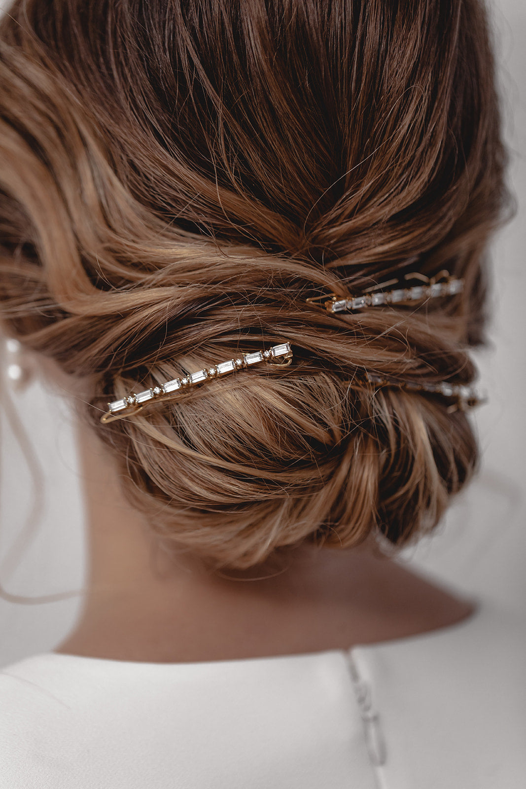 Juvelan New Horizon Haarclip Kristall Silber 6 cm