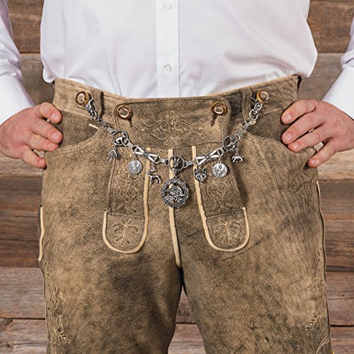 Alpenflüstern DAHEIM Charivari Anton HCH016 Kette antik-silber 36cm