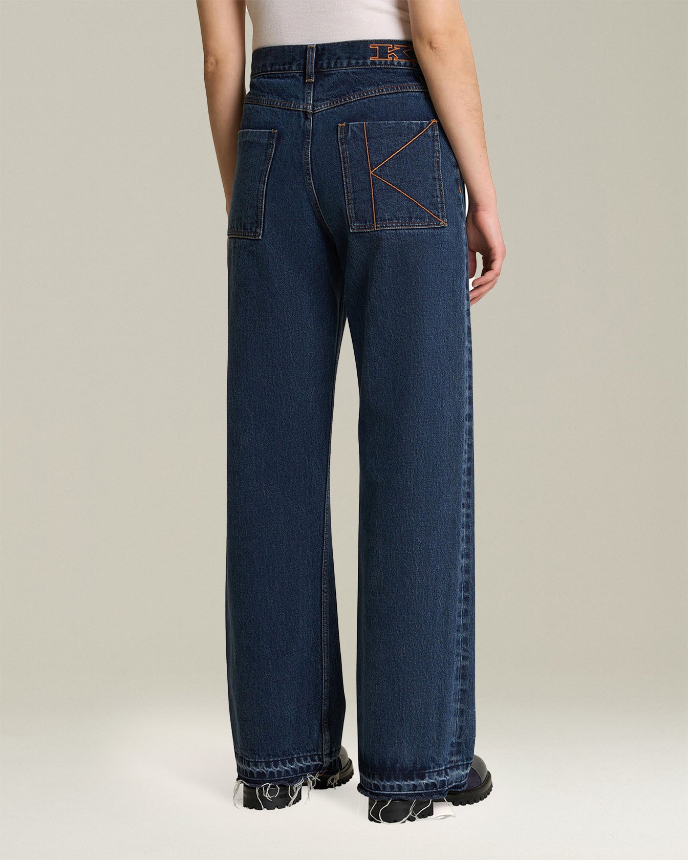 Kiton Sartorial Jeans Denimhose blau Stretch