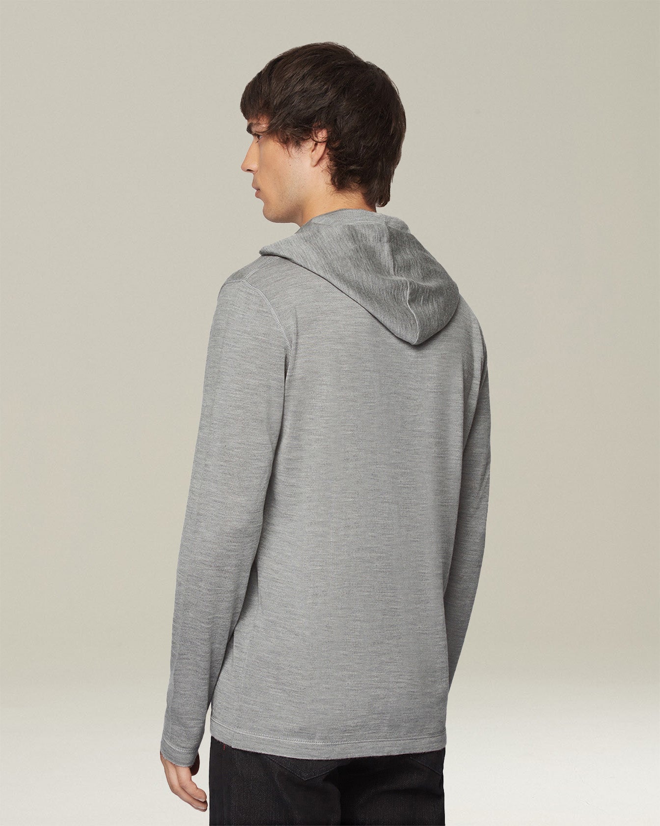 Kiton Knitwear Hoodie Kaschmir Seide Knopfleiste