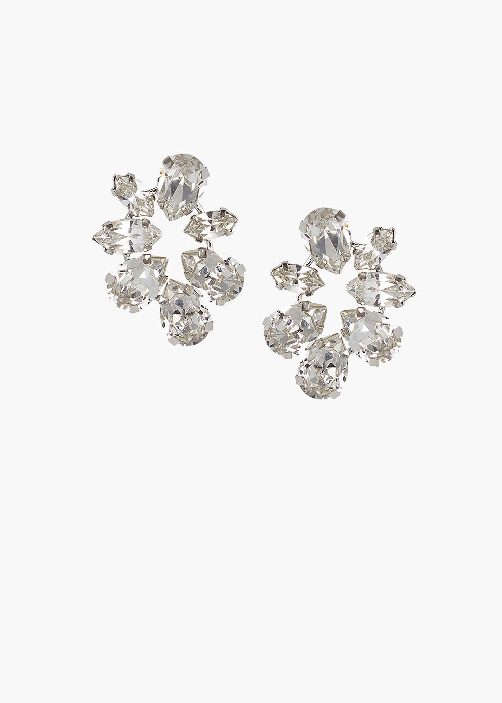 Elizabeth Bower Lux Kristall Ohrstecker Silber