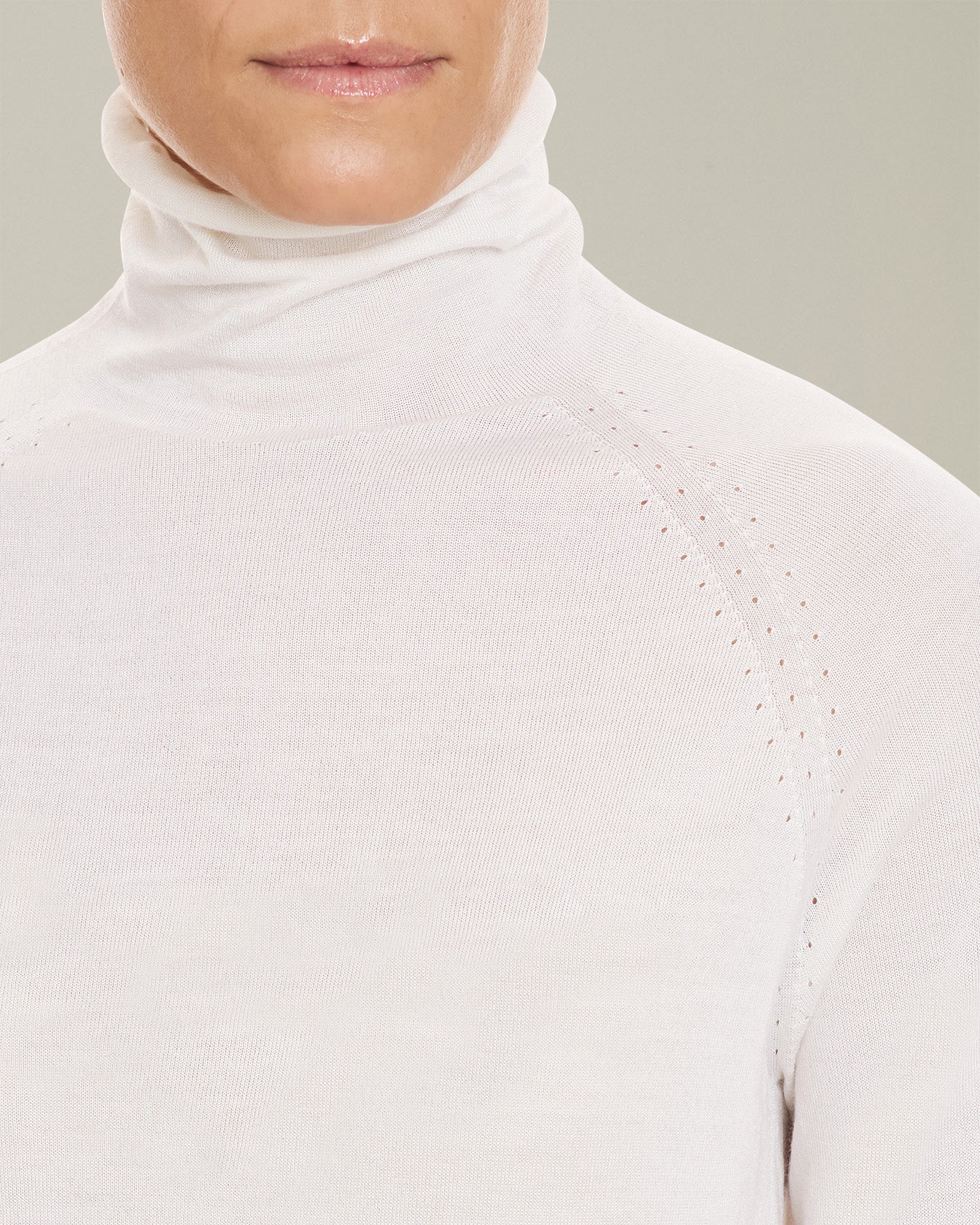 Kiton Knitwear Rollkragenpullover Kaschmir Creme