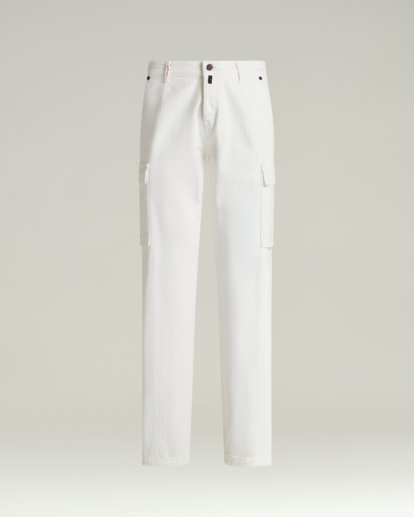 Kiton Stretch Baumwoll Hose Weiß 34 Regular