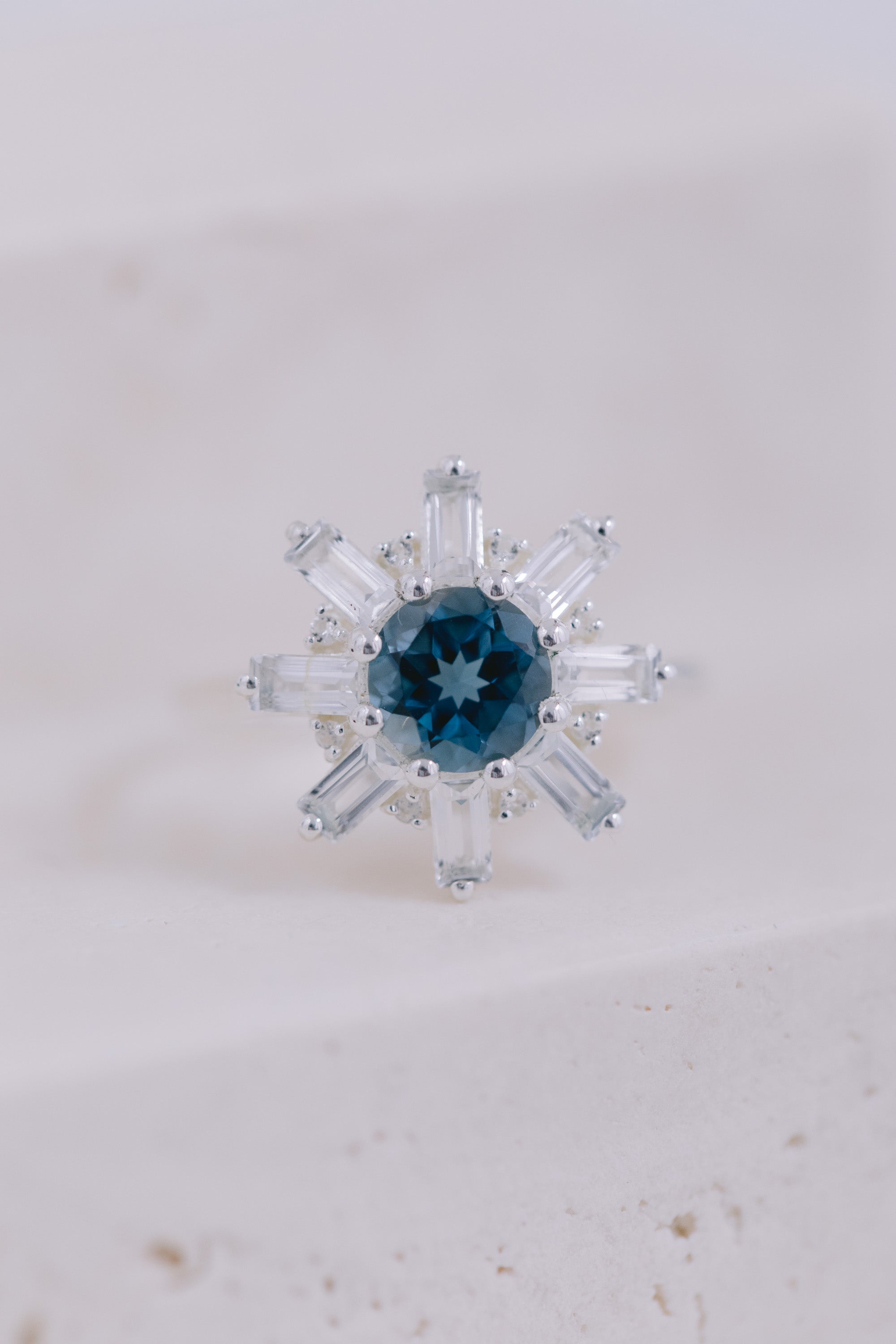 Juvelan Marrakesh Statement Ring London Blue Topas 54