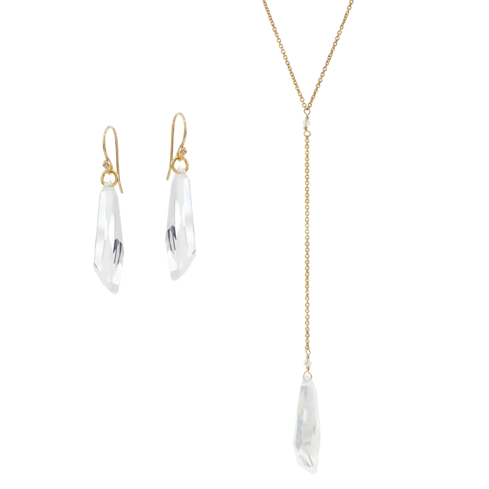 Juvelan Schmucksets Aphrodite Brautschmuck Set Kristall Silber