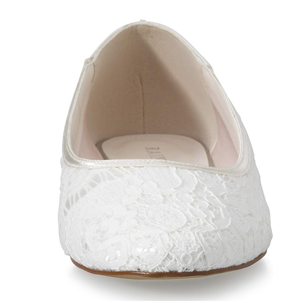 Rainbow Club Embellished Ashlee Ballerina Ivory 37 Satin Spitze