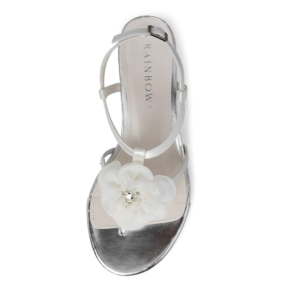 Rainbow Club Embellished Nila Riemchen Sandale Ivory 39 Flach