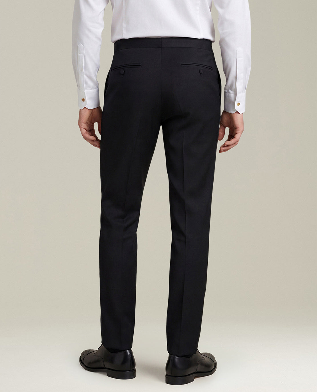 Kiton Suits Smoking Schwarz Gr 50 Wolle Satin-Revers