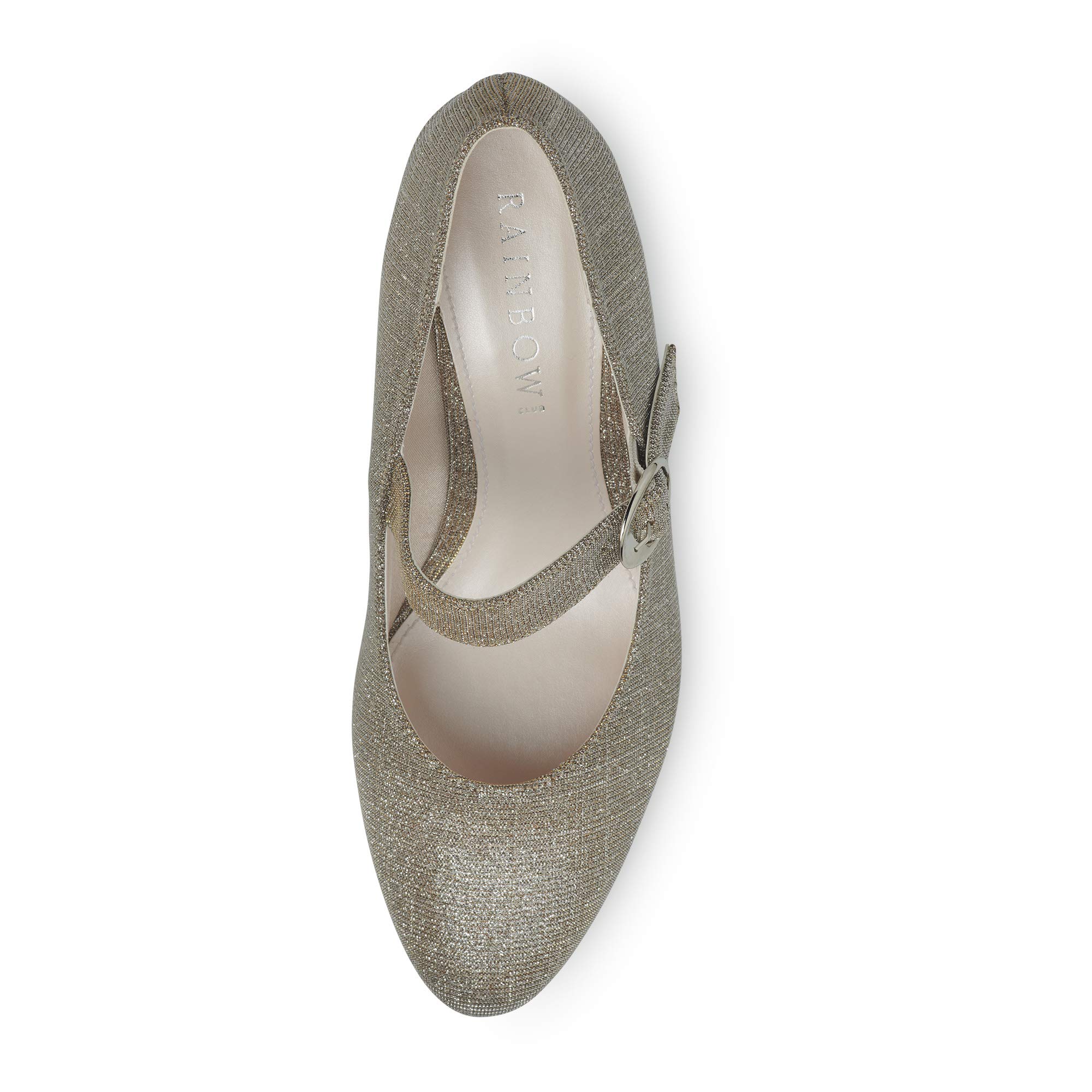 Rainbow Club Luxe Collection Annemarie Pumps Gold Metallic Block