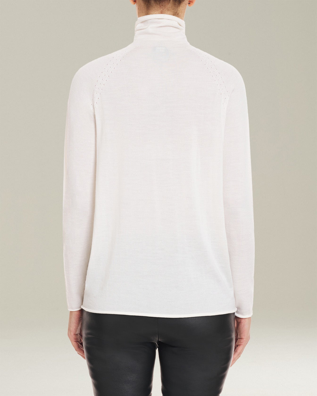 Kiton Knitwear Rollkragenpullover Kaschmir Creme