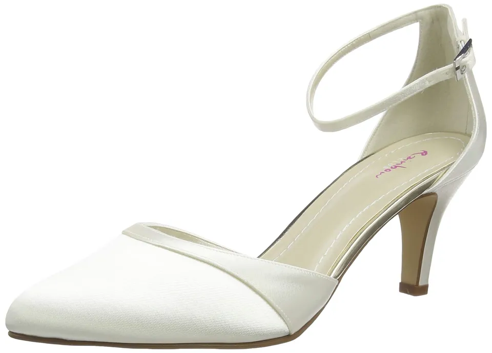 Rainbow Club Flower Harper Pumpe 25.5 EU Satin ivory