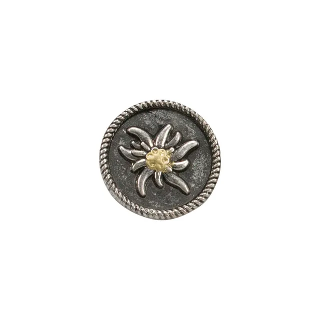 Alpenflüstern DAHEIM Ansteck-Pins Edelweiss 2er-Set