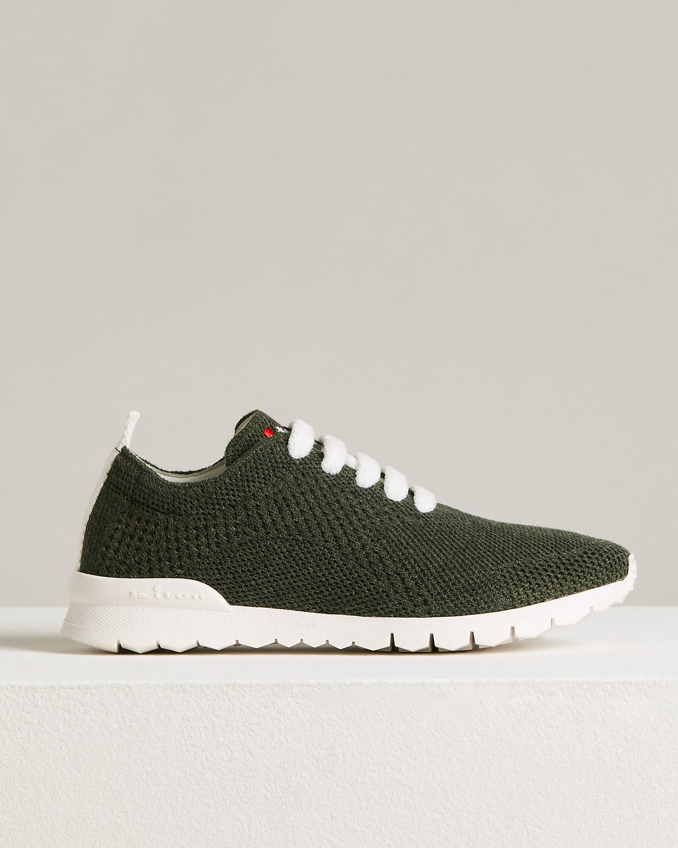 Kiton Shoes FIT PINE GREEN Sneakers Kaschmirstrick Gr. 41