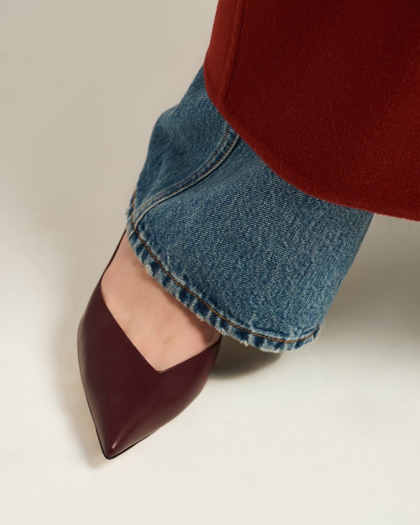Kiton Pumps Leder bordeaux 7cm Gr 38